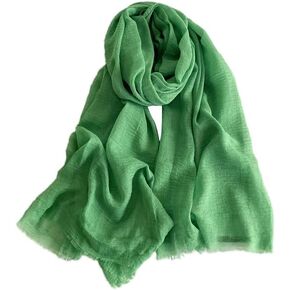 وشاح changyex الكتان الطويل ، الأوشحة الرقيقة ، وشاح القطن للنساء خفيفة الوزن ، شال شال الصيف 72.8 * 35in in Kuwait