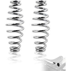 FOVPLUE 5" Seat springs for Solo Seats,Barrel Motorcycle Seat Spring universal fits for Harley Sportster XL883 1200 Bobber Chopper Custom Application, for Honda Yamaha Kawasaki Suzuki,Black