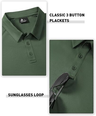Zity 3 Pack Mens Polo قمصان قصيرة الأكمام الرطوبة الرطبة الفطرية أعمال رياضية غير رسمية القمصان الجولف للرجال in Kuwait