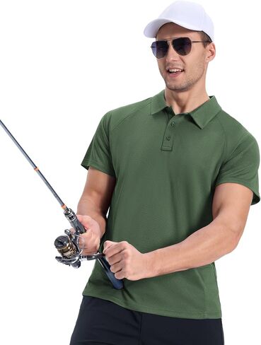 Zity 3 Pack Mens Polo قمصان قصيرة الأكمام الرطوبة الرطبة الفطرية أعمال رياضية غير رسمية القمصان الجولف للرجال in Kuwait