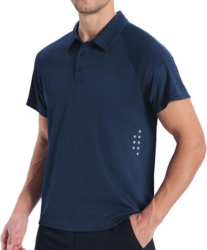 Zity 3 Pack Mens Polo قمصان قصيرة الأكمام الرطوبة الرطبة الفطرية أعمال رياضية غير رسمية القمصان الجولف للرجال in Saudi Arabia