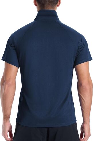 Zity 3 Pack Mens Polo قمصان قصيرة الأكمام الرطوبة الرطبة الفطرية أعمال رياضية غير رسمية القمصان الجولف للرجال in Saudi Arabia