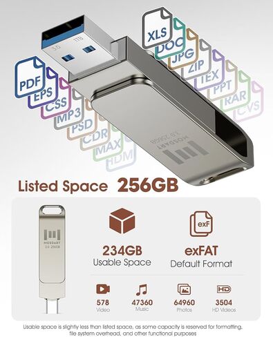 MOSDART 64GB USB C and A 3.2 150MB/s Dual Flash Drive with Keychain, Pink | Fits Android Phones, iPhone 15, 16, 17, Macbook, iPad, For Photos and Videos, USB-C Port Protection, Phone Case Friendly in Kuwait