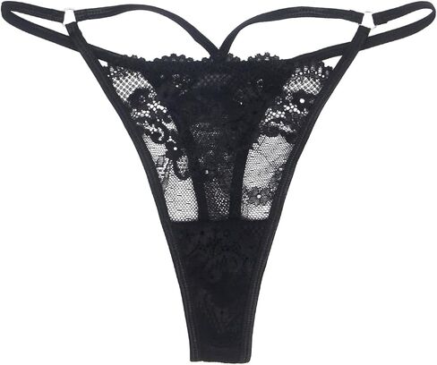 comeondear Lace G String Underwear for Women Sexy Lace Strappy Underwear Thong Plus Size Micro Thong Panties in Kuwait