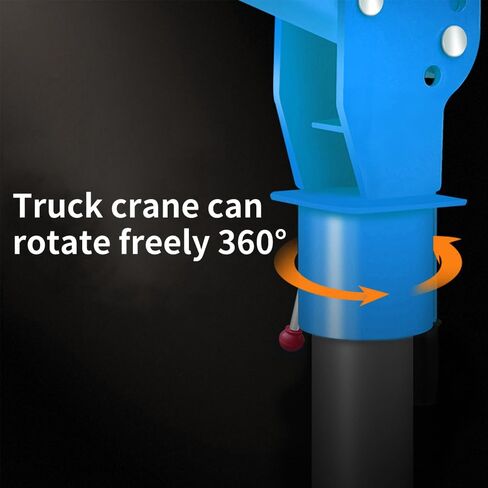 Winch 1100lb Folding Truck-Mounted Crane Electric Winch 3500 lb 12V, Painted Steel Pickup Truck Jib Cranes 360 Swivel,Infrared remote control and wired remote control in Saudi Arabia