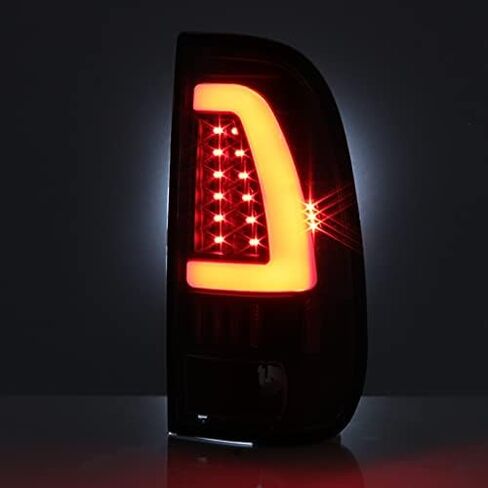 Akkon - لعام 1997-2003 Ford F150 | 1999-07 F-Series Super Duty LED نمط الأنبوب الأسود المصابيح الخلفية in Kuwait