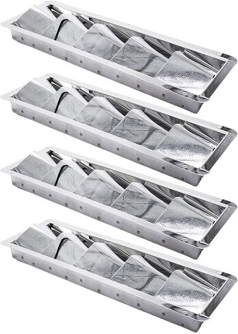 MARINE CITY Polished Finish Stainless Steel 5 Slots Louvered Vent 12-7/8 x 4-3/8 x 1-1/2 Inches for Boats – Marines – Ships - Yachts (Pack of 2) in Saudi Arabia