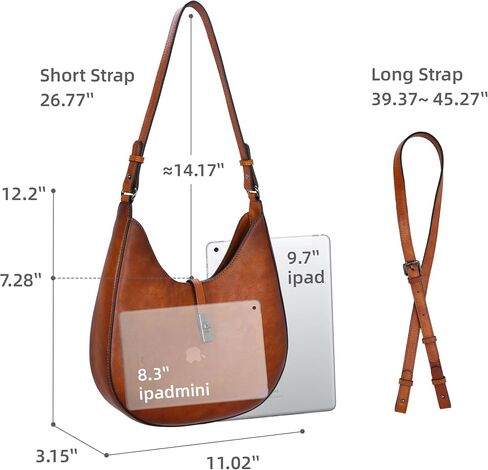 ISWEE الجلود مصمم أكياس الكتف مصممة كروس للنساء محفظة Hobo Handbags اليومية in Kuwait