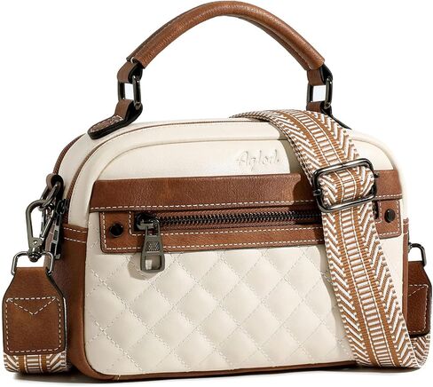 Crossbody Bags for Women Vegan Leather Shoulder Handbags Small Cross Body Purses for Women Trendy with Wide Strap in Saudi Arabia