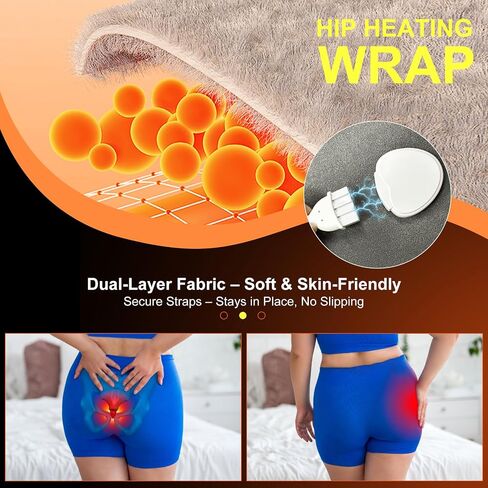 Koviti Hip Heating Pad for Sciatica Pain Relief - FSA HSA Eligible Hip Brace, Electric Heat Pad for Lower Back Thigh Buttock, Hot Physical Therapy Gifts for Women Men, Mom, Dad(XL) in Saudi Arabia