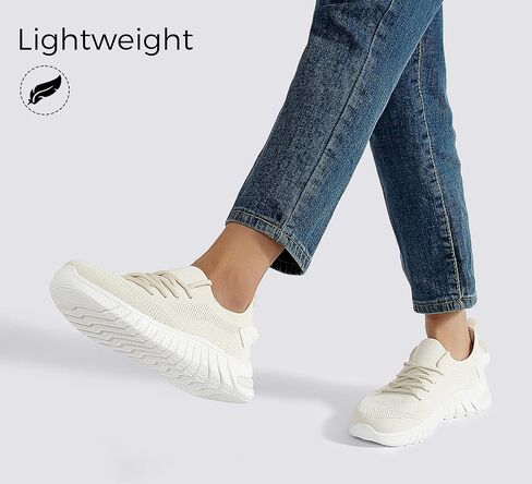 Lucky Step Lucky Women's Mesh Slip on Sneakers خفيفة الوزن على نطاق واسع in Saudi Arabia