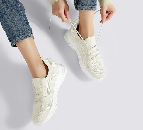 Lucky Step Lucky Women's Mesh Slip on Sneakers خفيفة الوزن على نطاق واسع in Saudi Arabia