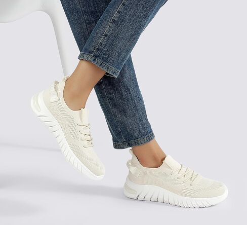 Lucky Step Lucky Women's Mesh Slip on Sneakers خفيفة الوزن على نطاق واسع in Saudi Arabia