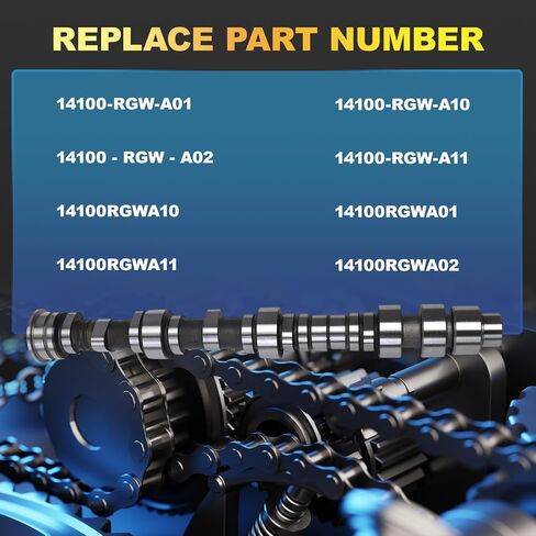14100-RGW-A01 عمود الحدبات الأمامي لعام 2008-2017 هوندا أوديسي ، 2009-2015 هوندا بيلوت ، V6 3.5L ، استبدل 14100-RGW-A02 in Saudi Arabia