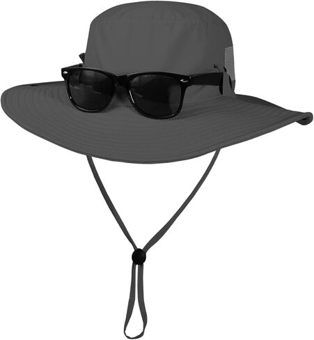 BEARAE Fishing Hat, UPF 50+ UV Protection Hiking Beach Bucket Hat, Adjustable Waterproof Wide Brim Sun Hats for Men Women in Kuwait