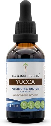 Secrets of the Tribe Yucca Tincture Alcohol-Free Extract, Wildcrafted Yucca (Yucca Glauca) Dried Root 4 FL OZ in Saudi Arabia