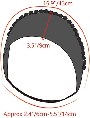 PROCOS Anne Pearl Headband Velvet Tudor French Hood Headpiece Elizabethan Headwear Queen Parr Renaissance Hair Accessory (A-Black) in Saudi Arabia