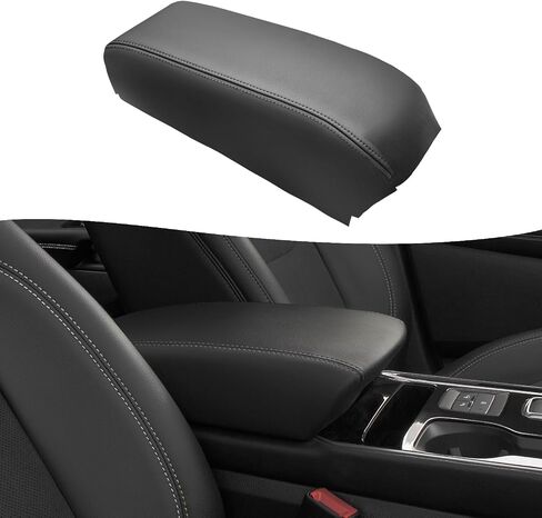 KBH Center Center Console Renrest Cover Presentive for Ford Edge 2011 2012 2013 ، Vinyl Leather ، Middle Console Rest Rest ، anti-scratch ، Black in Kuwait