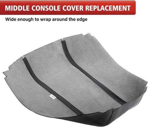 KBH Center Center Console Renrest Cover Presentive for Ford Edge 2011 2012 2013 ، Vinyl Leather ، Middle Console Rest Rest ، anti-scratch ، Black in Kuwait