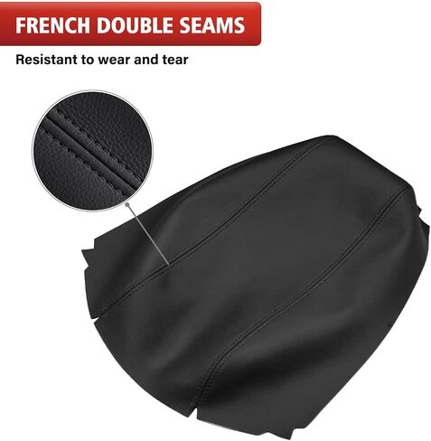 KBH Center Center Console Renrest Cover Presentive for Ford Edge 2011 2012 2013 ، Vinyl Leather ، Middle Console Rest Rest ، anti-scratch ، Black in Kuwait