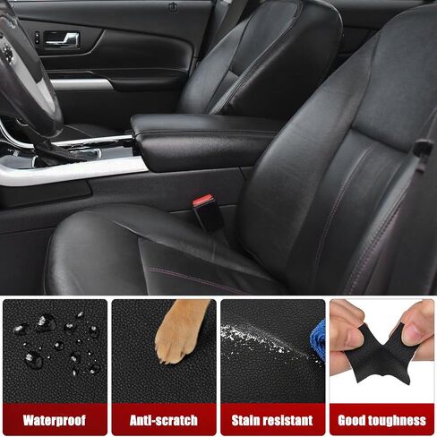 KBH Center Center Console Renrest Cover Presentive for Ford Edge 2011 2012 2013 ، Vinyl Leather ، Middle Console Rest Rest ، anti-scratch ، Black in Kuwait