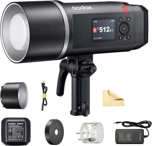 Godox AD600BM Bowens Mount 600Ws GN87 High Speed Sync Outdoor Flash Strobe Light with 2.4G Wireless X System, 8700mAh Battery to Provide 500 Full Power in Saudi Arabia