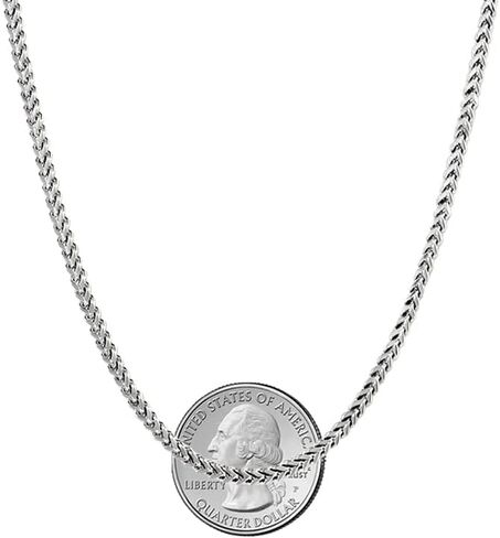 Savlano 925 Sterling Silver Rhodium Plated Solid 2.5MM Franco Square Box Chain Necklace for Women & Men-Made In Italy Comes with a Gift Box in Saudi Arabia