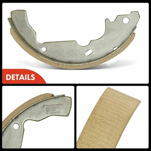 A-Premium Rear Ceramic Drum Brake Shoes Set Compatible with Select Chevrolet, Toyota, Pontiac and Saturn Models - Equinox 2005-2006, Sienna 1998-2003, Aztek 2001-2005, Torrent 2006, Vue 2002-2007 in Saudi Arabia