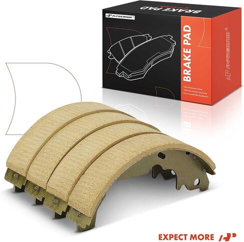 A-Premium Rear Ceramic Drum Brake Shoes Set Compatible with Select Chevrolet, Toyota, Pontiac and Saturn Models - Equinox 2005-2006, Sienna 1998-2003, Aztek 2001-2005, Torrent 2006, Vue 2002-2007 in Saudi Arabia