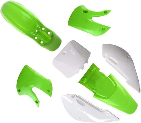 Plastic Fairing Complete Kit for Kx 65 KX65 Fender Parts (4Green+3White) in Saudi Arabia
