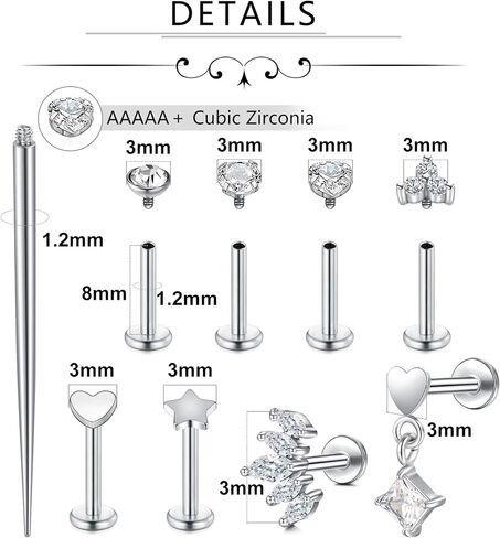 ZoLure 16g الخيط الداخلي الأوجه الأزرار in Kuwait