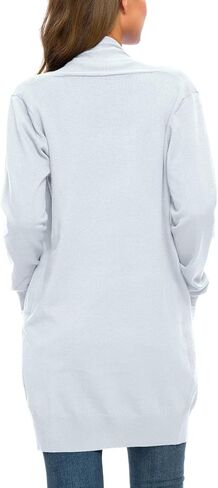 Anymiss Womens Lightweight Cardigan Sevents متماسكة Kimono السترات الناعمة كبيرة الحجم مع جيوب S-3X in Kuwait