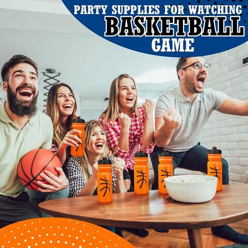 12 Pack Softball Water Bottles Bulk 20 oz Reusable Squeeze Water Bottles Plastic Sports Bottle with Pull Top Cap Softball Gifts Tumbler for Sports Travel Gym Party Supplies Friends Men Girls in Saudi Arabia