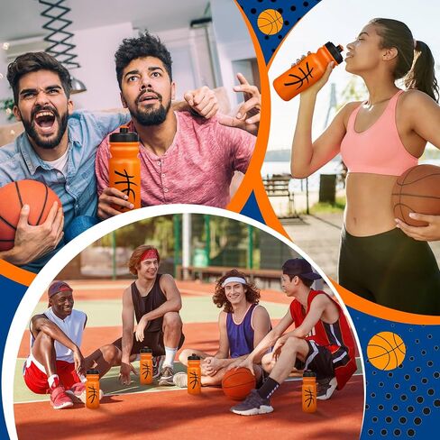 12 Pack Softball Water Bottles Bulk 20 oz Reusable Squeeze Water Bottles Plastic Sports Bottle with Pull Top Cap Softball Gifts Tumbler for Sports Travel Gym Party Supplies Friends Men Girls in Saudi Arabia
