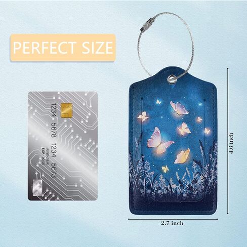 Luggage Tags for suitcases, 2 Pack Rainbow Pride Travel Bag Suitcase Labels with Stainless Steel Loop ID Tags Card Baggage Bag Label in Saudi Arabia