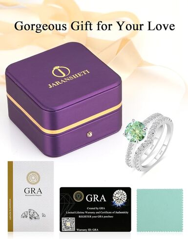 خاتم الخطوبة Moissanite للنساء 18 كيلو أبيض غلود مطلي S925 Sterling Silver Vintage Beatals يترك النساء هدية المجوهرات in Kuwait