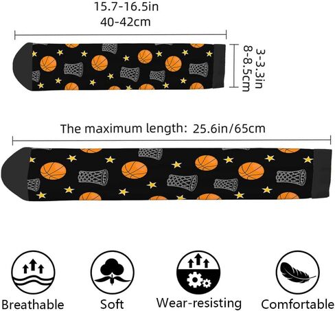 AOYEGO Volleyball Funny Socks Water Polo Balls Iridescent Novelty Casual Crew Socks Contrast Color Design for Women Men Gift in Kuwait