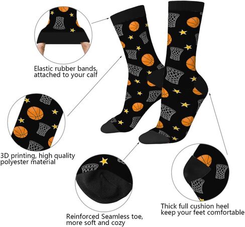 AOYEGO Volleyball Funny Socks Water Polo Balls Iridescent Novelty Casual Crew Socks Contrast Color Design for Women Men Gift in Kuwait