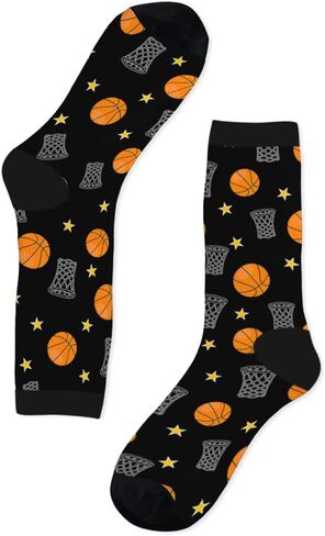 AOYEGO Volleyball Funny Socks Water Polo Balls Iridescent Novelty Casual Crew Socks Contrast Color Design for Women Men Gift in Kuwait