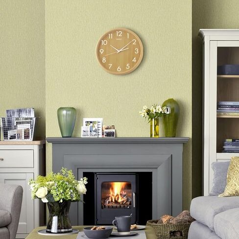 Seiko Shinrin Wall Clock, Dark Brown in Saudi Arabia