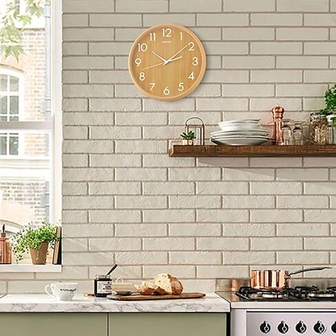 Seiko Shinrin Wall Clock, Dark Brown in Saudi Arabia