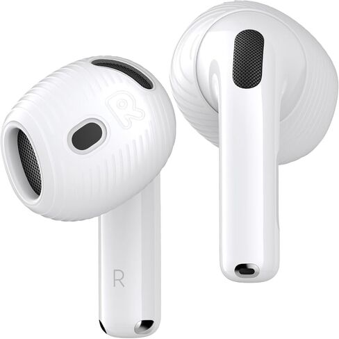 3 أزواج من أغطية الأذن AirPods 3 من Gcioii [تناسب الحافظة] أطراف أذن رياضية من السيليكون مضادة للانزلاق، ملحقات مضادة للخدوش متوافقة مع Apple AirPods الجيل الثالث (أبيض) in Kuwait