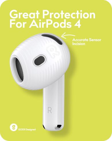 3 أزواج من أغطية الأذن AirPods 3 من Gcioii [تناسب الحافظة] أطراف أذن رياضية من السيليكون مضادة للانزلاق، ملحقات مضادة للخدوش متوافقة مع Apple AirPods الجيل الثالث (أبيض) in Kuwait