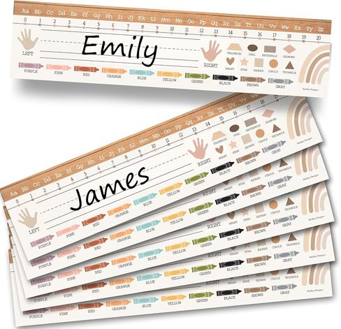25 Retro Desk Name Plates for Classroom - Classroom Name Tags for Desk, Desk Name Tags for Classroom, Student Name Tags for Desks, Student Name Plates for Desks Classroom, Name Plate for Desk Kids in Saudi Arabia