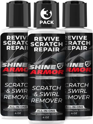 SHINE ARMOR Car Scratch Reducer - Repair, Protection, & Swirl Remover Polish 4 Fl Oz (Twin Pack) in Saudi Arabia