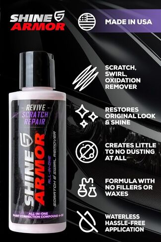 SHINE ARMOR Car Scratch Reducer - Repair, Protection, & Swirl Remover Polish 4 Fl Oz (Twin Pack) in Saudi Arabia