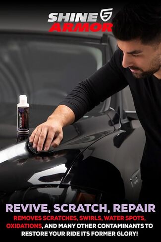 SHINE ARMOR Car Scratch Reducer - Repair, Protection, & Swirl Remover Polish 4 Fl Oz (Twin Pack) in Saudi Arabia