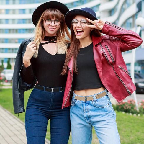 Sightor 2PCS Women No Show Stretch Belt, Adjustable Strap with Flat Buckle, Invisible Elastic Belt for Jeans Pants Dresses in Saudi Arabia