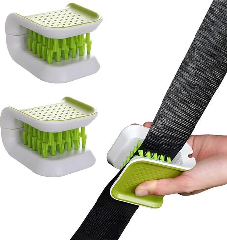 Car Seat Belt Cleaning Brush, Double Sided U-Shaped Non-Slip Vehicle Washing Brush, Multifunctional Seatbelt Brush Supplies for Most Cars, Car Interior Cleaning Tool in Saudi Arabia