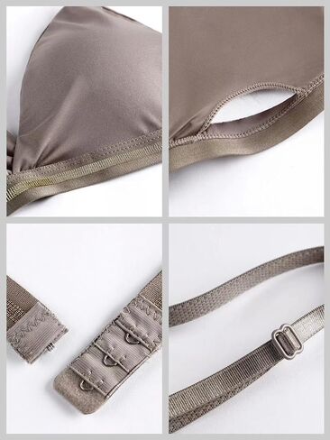 ملخصات حمالة صدرية مبطنة من الحرير الجليدي بيكيني 2 قطعة الملابس الداخلية in Kuwait